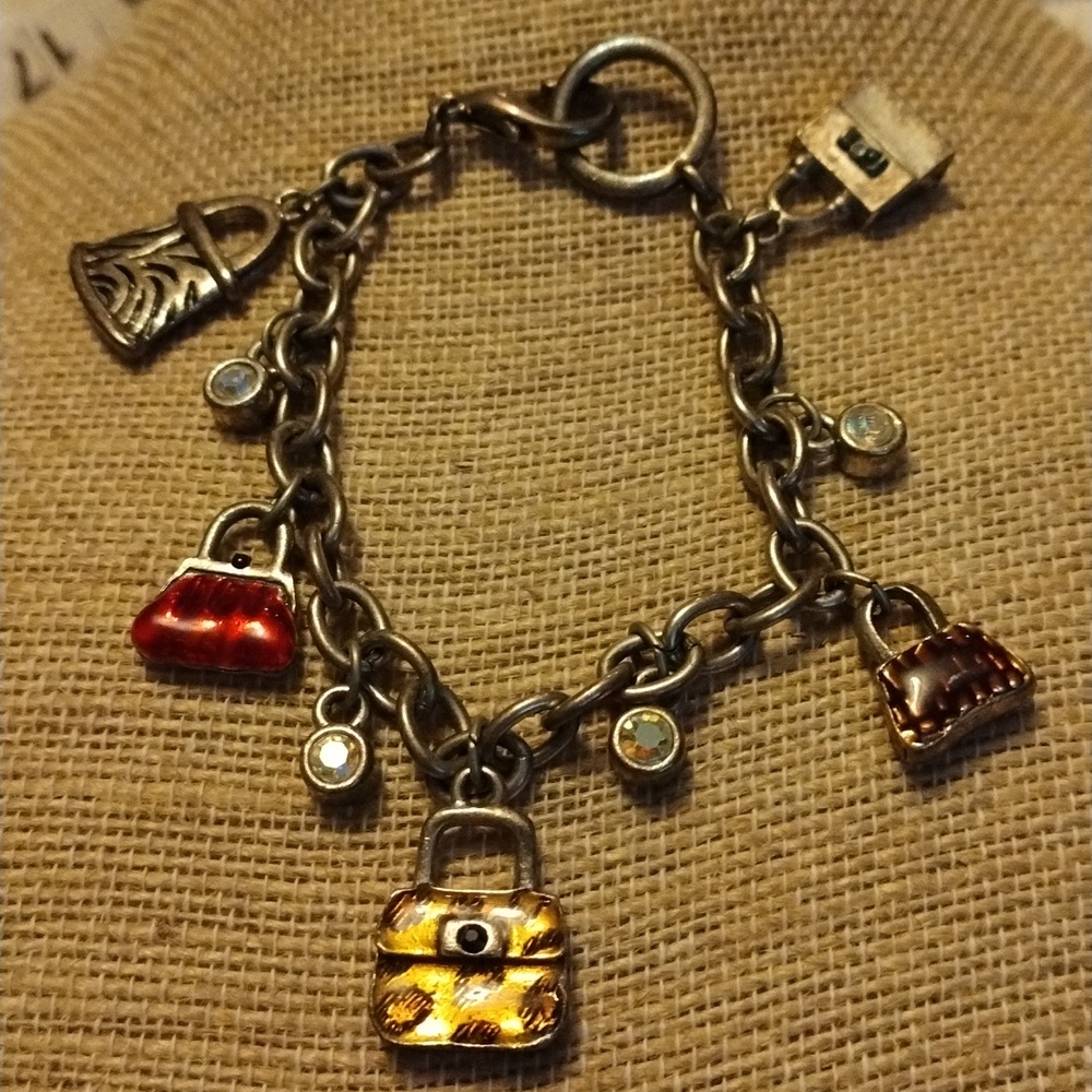 Handbag charm bracelet fashion jewelry
